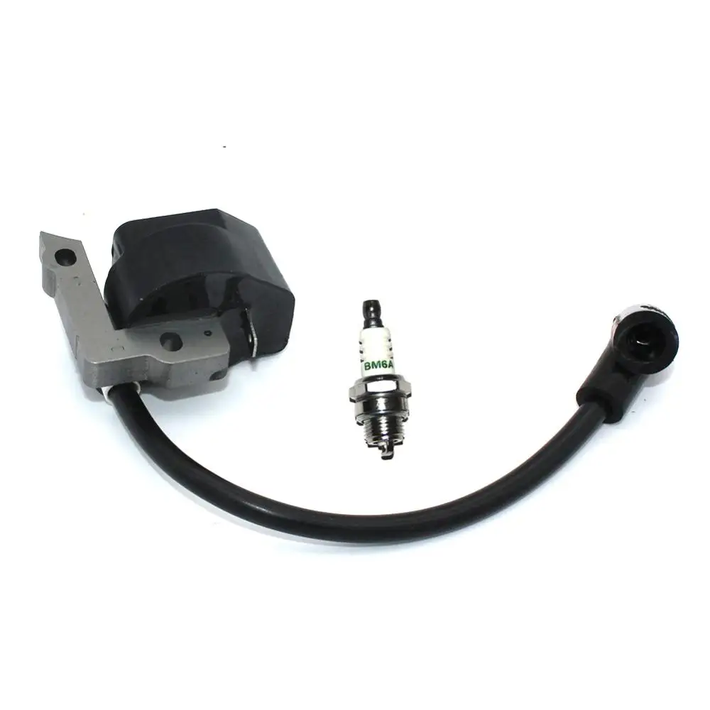 

Ignition Module with Spark Plug BM6A for Homelite Ryobi Trimmer Brushcutter Hedgetrimmer Pruner Edger Blower 850108001 850108002