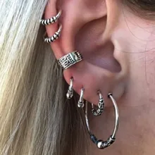 Новые модные серьги в стиле ретро серьги Набор из 7 шт./компл. ювелирных изделий серьги для женщин