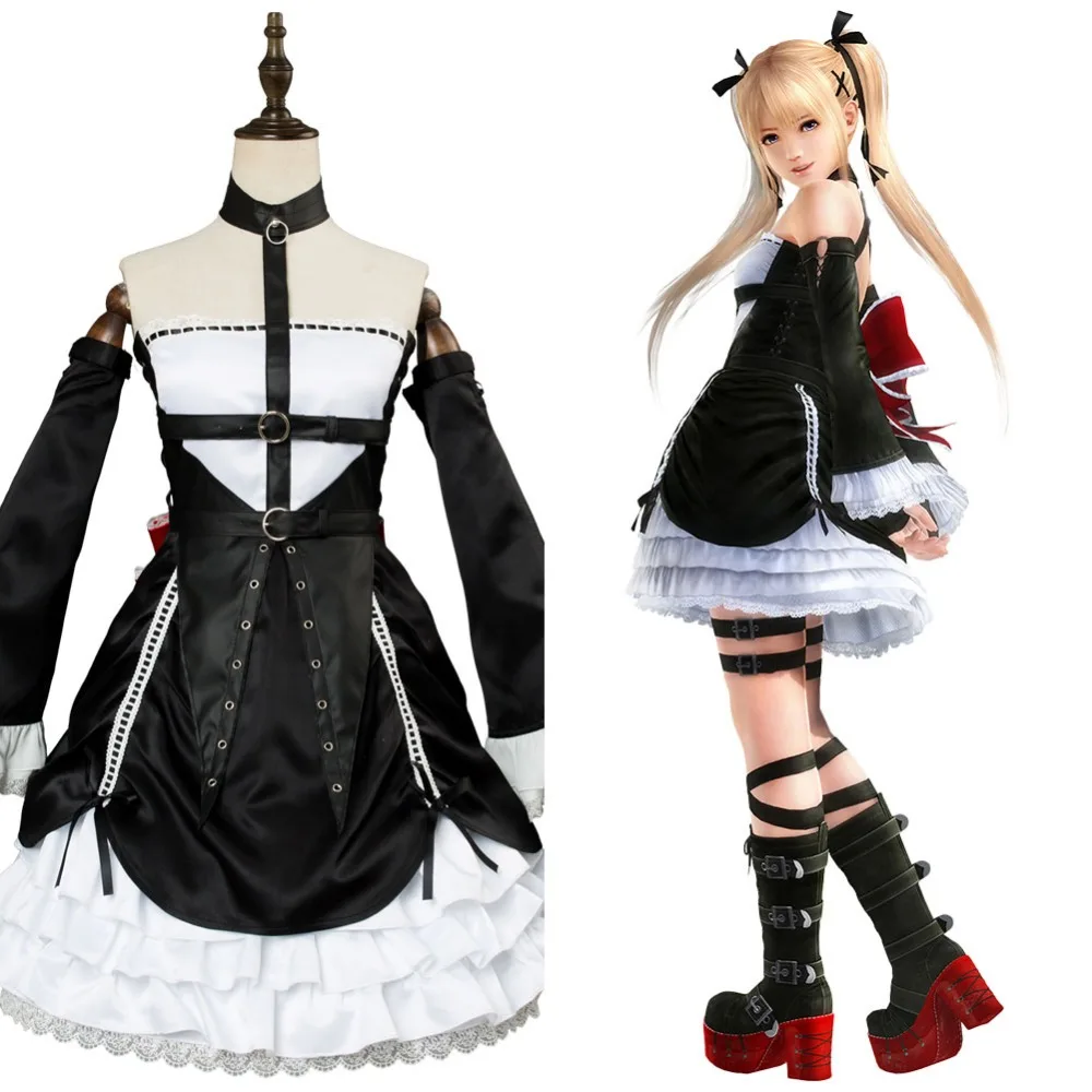 Женский костюм для косплея Marie с розой Dead or Alive Rose на Хэллоуин|Костюмы из фильмов и