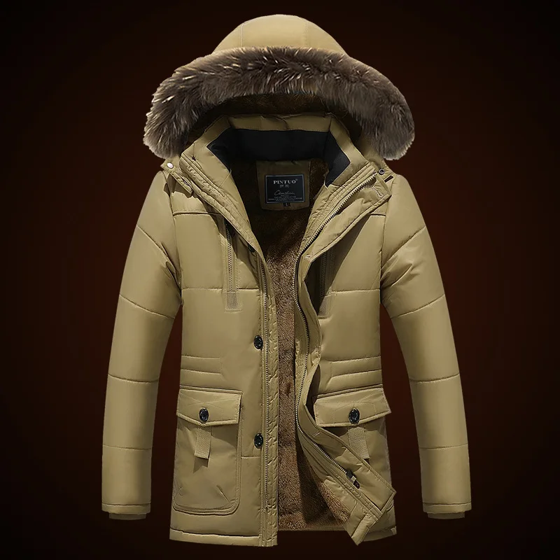 New Down Coat Winter Jacket Men Casual Warm Coat Outerwear Parka Men s Long Coat Plus