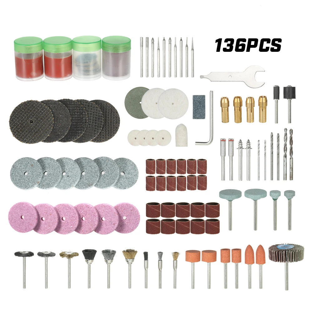 Buy 136PCS 1/8" Shank Rotary Tool Accessories Set