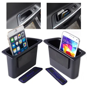 

CITALL 2pcs Black Rear Door Container Armrest storage box For VOLVO XC60 2008 2009 2010 2011 2012 2013 2014 2015