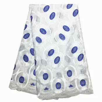 

Swiss lace fabric high quality pure cotton lace fabric with stone african swiss dry lace fabrics for women dress