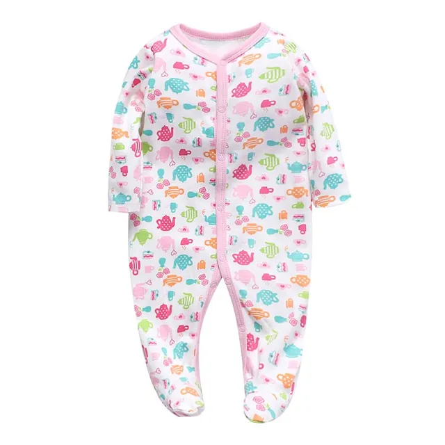 Newborn Baby Boys Girls Sleepers Pajamas Babies Jumpsuits 2 PCS/lot Infant  Long Sleeve 0 3 6 9 12 Months Clothes - AliExpress