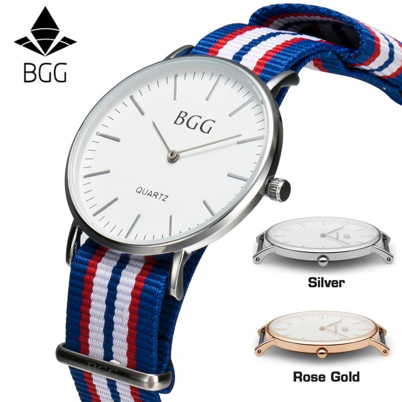 classic stripes band women watch 2017 bgg brand bgg design