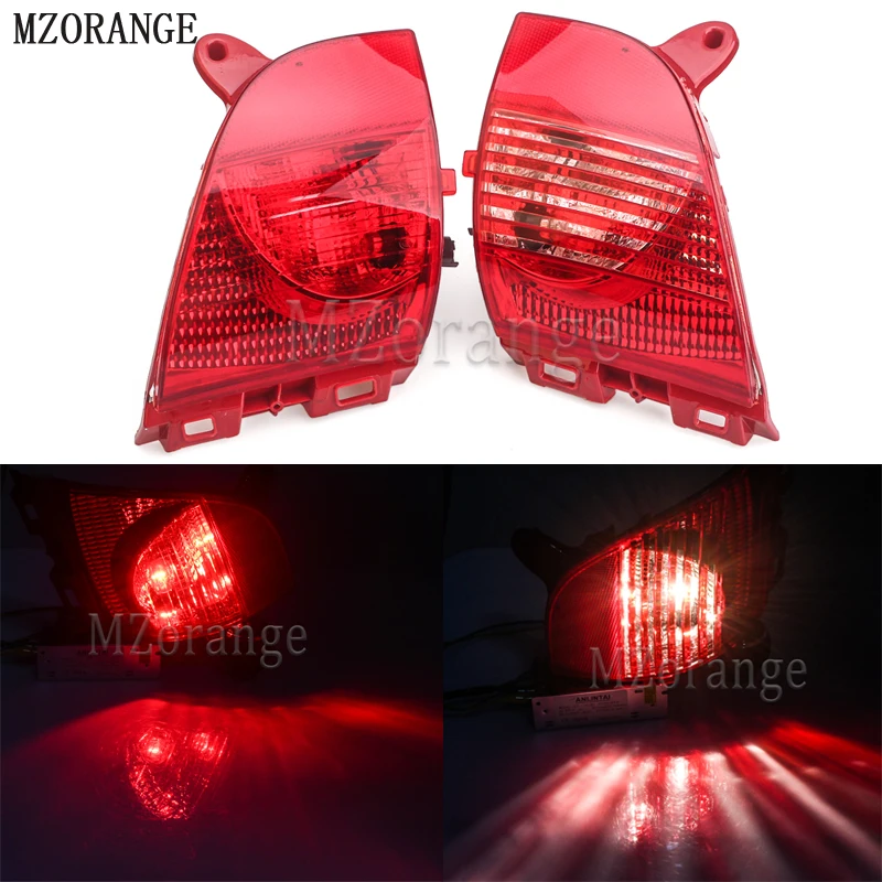 

MZORANGE Rear Fog Lights Brake Lights Fog Lamp For Peugeot 2008 308CC For Citroen C3XR Rear Bumper Brake Lights Tail Lights
