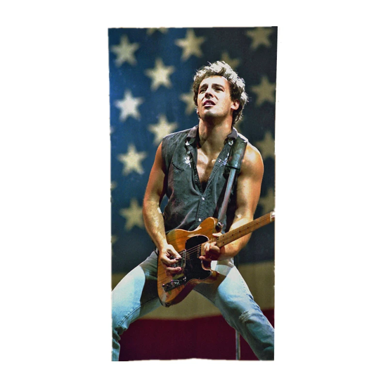 

Cool Bruce Springsteen Beach Bathroom Towel Microfiber Bruce Springsteen Gift Shower Towel for Bath Swim Streets of Philadelphia