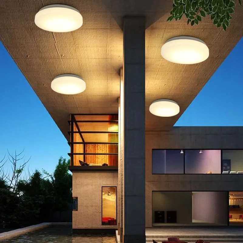 Lâmpada de Teto Sensor de Movimento Casa de Banho Superfície Impermeável Montado 85-265 v Luzes Modernas Corredor Luminárias Led Ip64 20 Cheap Luzes de teto