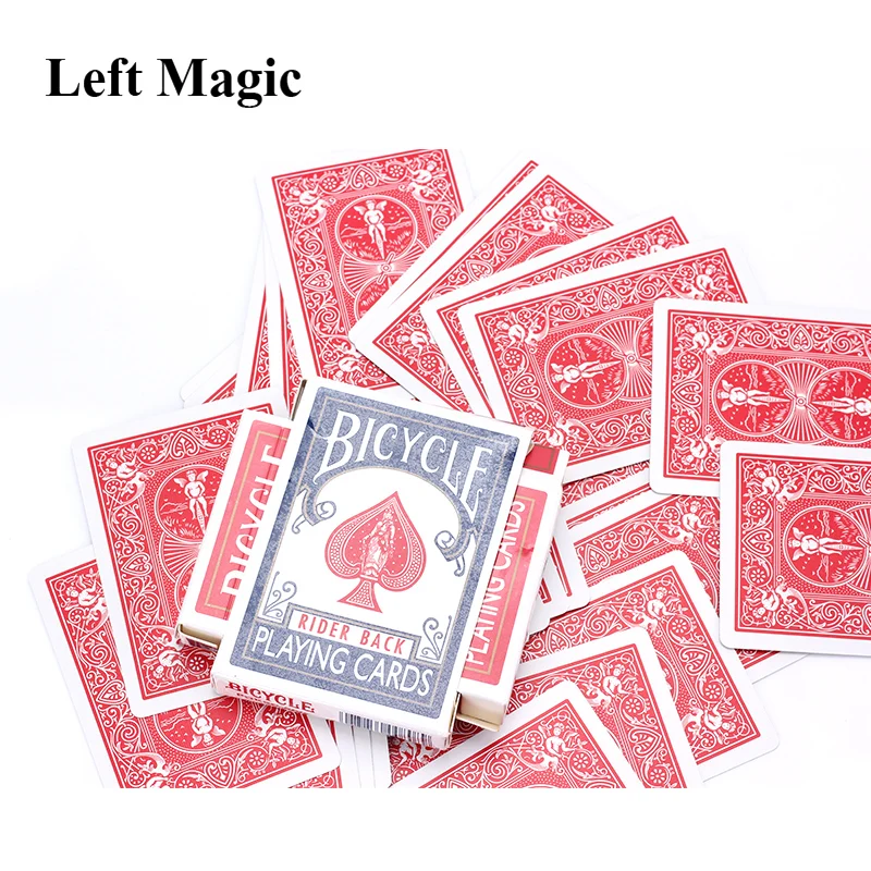 

1 Pcs Empty Bicycle Card Box ( Red & Blue ) Poker Box Old Rider 808 Card Design Case Tricks Magic Accessories Gimmick