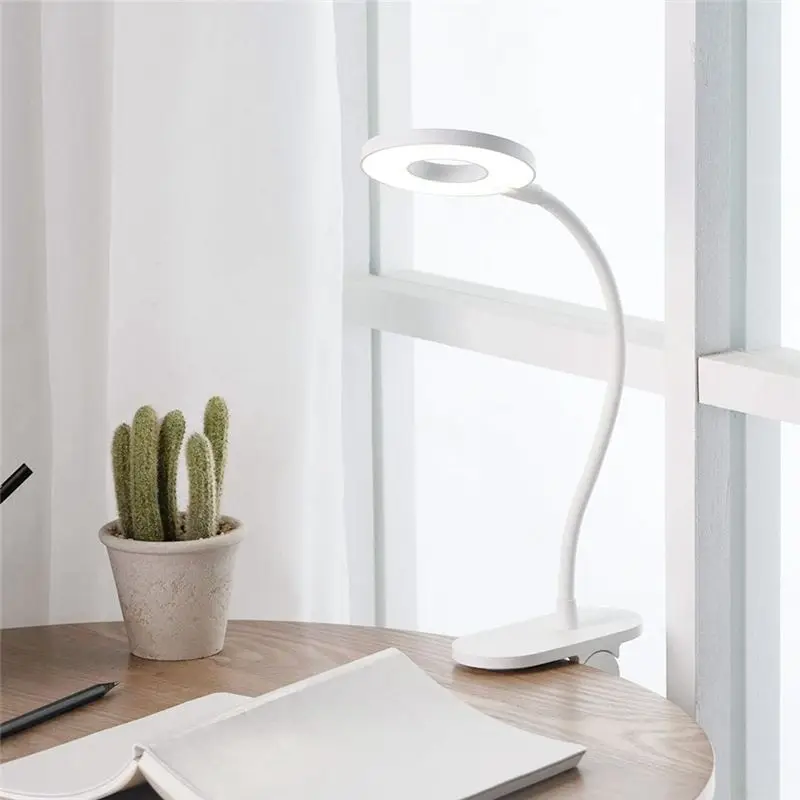 

Yeelight 5W USB Rechargeable Clip LED Desk Table Lamp Eye Protection Touch Dimmer 3 Modes Reading Night Lamp for Bedroom