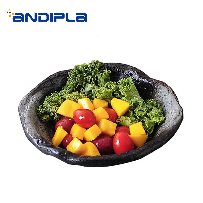 Japanese style Food Container Ceramic Hand Pulled Noodle Bowl Big Soup