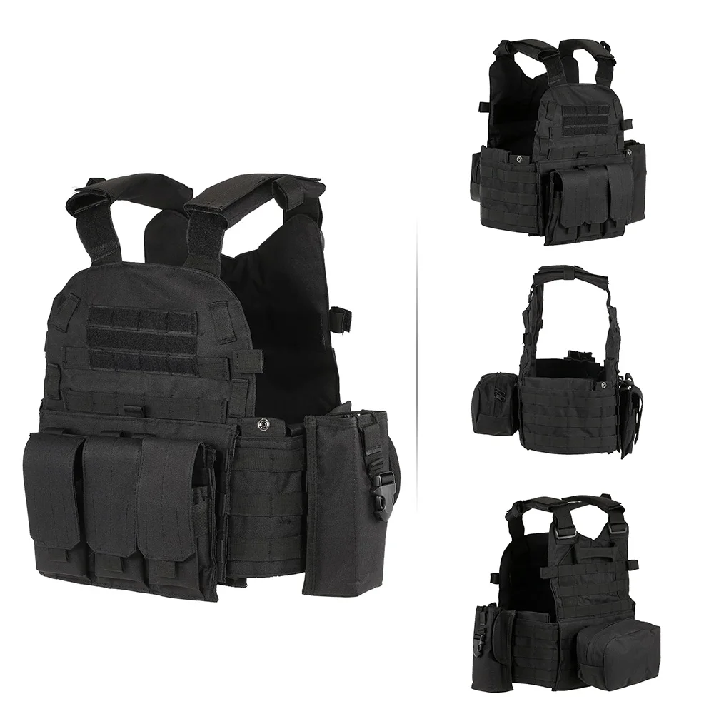 Военный Тактический Жилет Molle охотничий жилет CS уличный мужской с карманом для