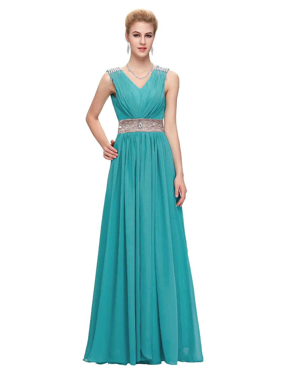 Wedding Bridesmaid Dresses Under 50 aliexpress com buy cheap bridesmaid dresses under 50 2016 turquoise long formal dress deep v neck red grey elegant special occasion v