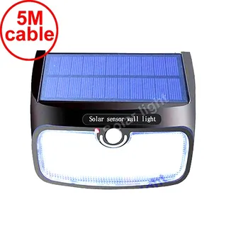 

split mounting 48 LED 900lm Solar Light PIR +motion+radar led ICOCO 28 LEDs Panel s 5M cable street wall outdoor light f