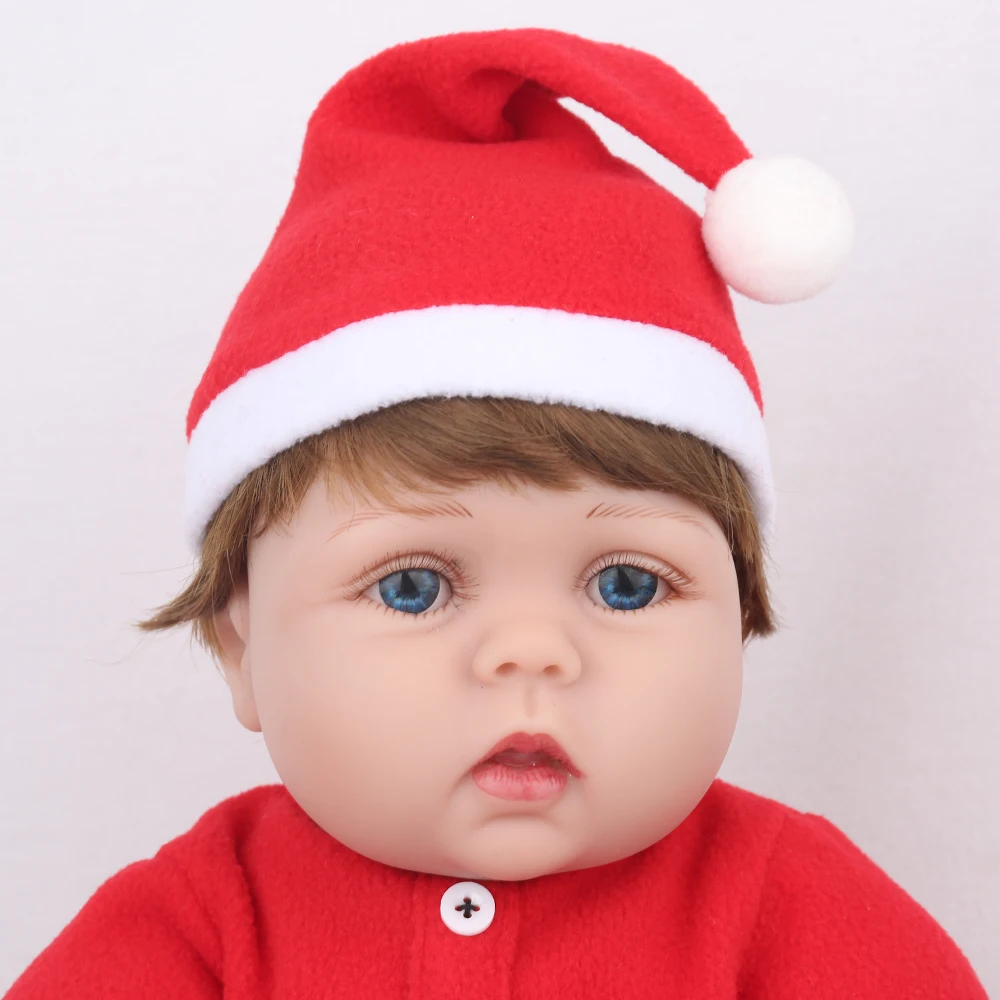 KAYDORA Reborn Baby Doll красный Санта-прекрасный 16 дюймов плюшевые игрушки для девочек мягкий винил 45 см Bebe Reborn Brinquedos Рождественский подарок