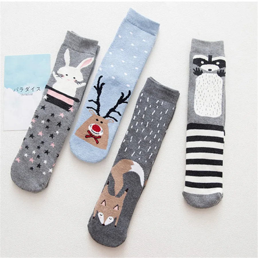 2017 New Autumn Winter Warm Terry-Loop Cute Socks Cartoon Animals Patterns Series Funny Socks Meias Warmer Christmas Sox Gift 2017 New Autumn Winter Warm Terry-Loop Cute Socks Cartoon Animals Patterns Series Funny Socks Meias Warmer Christmas Sox Gift