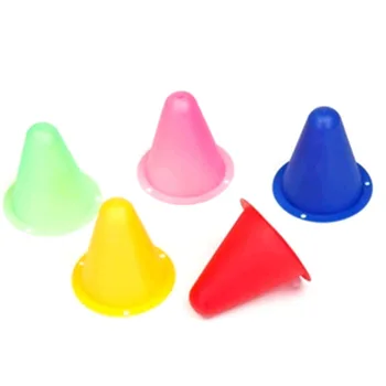 

10pcs Skating Marker Cones Roller Football Soccer Marker Cup Speed Training Equipment Space Cones Slalom Roller skate cup 40