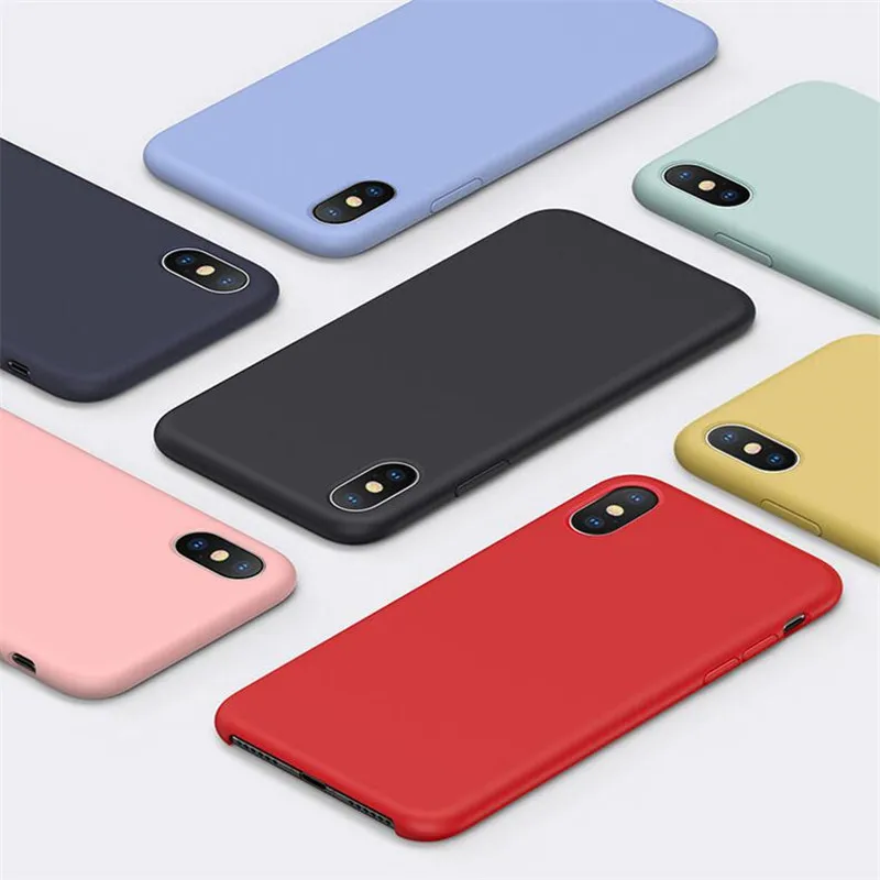 Оригинальный силиконовый чехол для телефона iPhone 7 8 X XS Max XR 6 S Plus 5s SE |