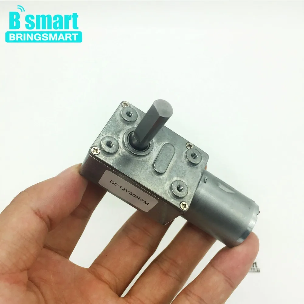 Bringsmart JGY370 12 V DC Motor de engranaje de gusano de alto par 24 V reductor 8mm D7 longitud del eje 25mm invertido 6 V mini Electricmotor Bringsmart JGY370 12 V DC Motor de engranaje de gusano de alto par 24 V reductor 8mm D7 longitud del eje 25mm invertido 6 V mini Electricmotor