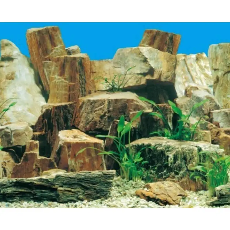 9023 19 3 &quotx 48&quot двухстороннее украшение для аквариума плакат пейзаж