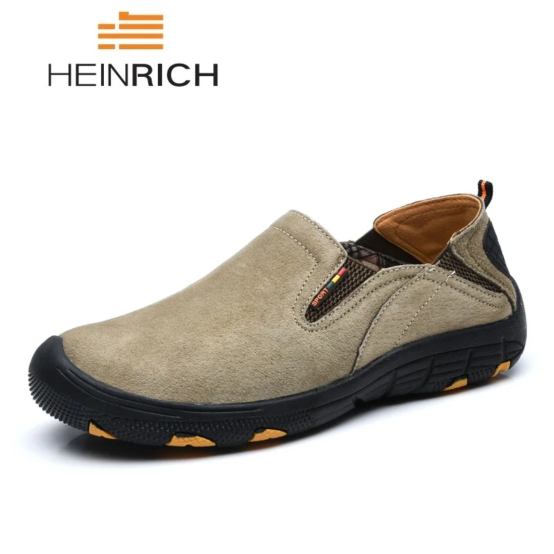 

HEINRICH Men Casual Leather Shoes High Quality Autumn Winter Men Loafers Big Size Shoes Men Zapatillas Deportivas Hombre