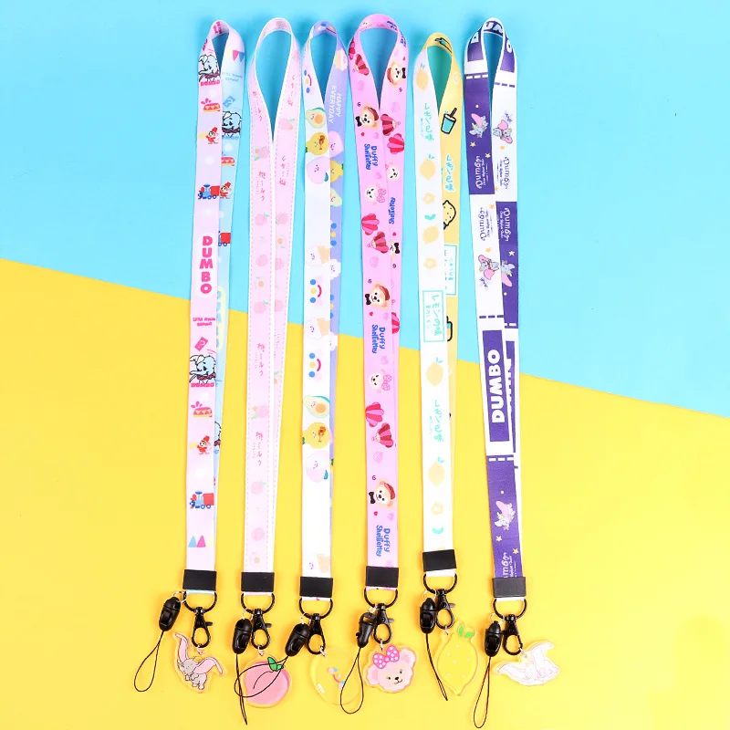 

Cartoon ribbon mickey dumbo lanyard for keys phone cord strap keychain lanyard for phone neck strap lanyard neck strap keycord