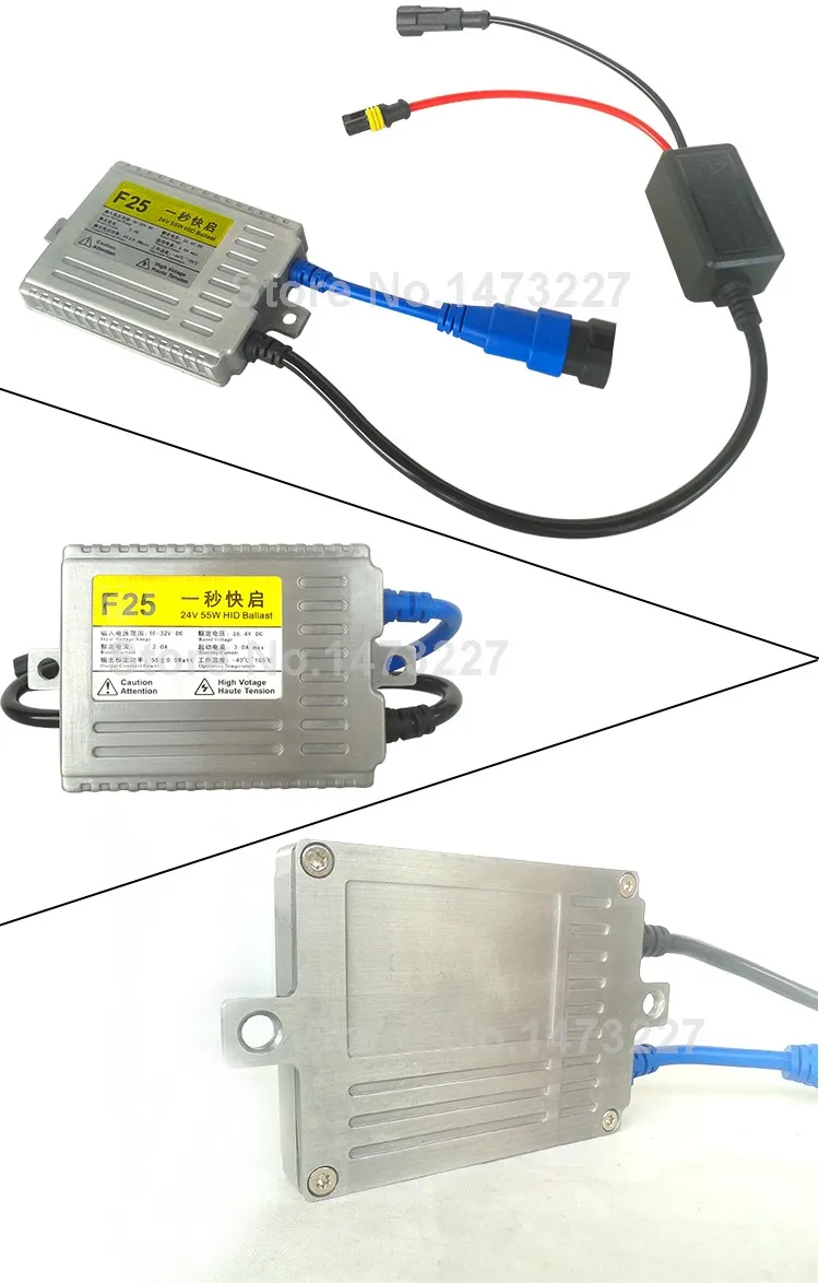 CNSUNNY светильник переменного тока 55W 24V комплект ксеноновых фар, Высокопрочная конструкция для грузовика светильник прицеп H7 H11 H1 H3 H8 H9 H10 9005 9006 6000K 8000K HID ксеноновый светильник