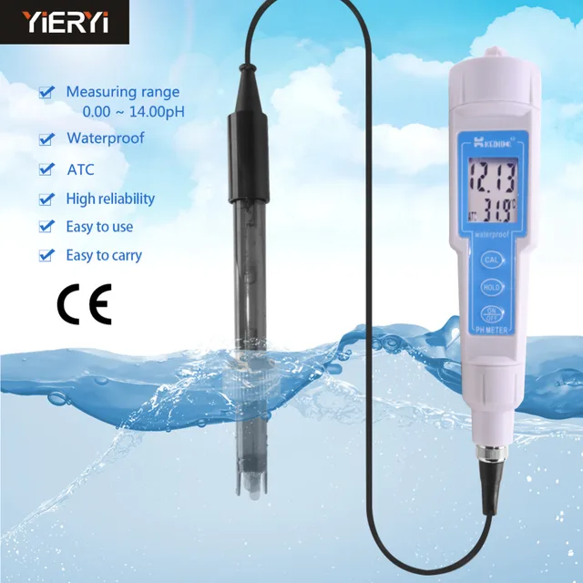 Best Offers CT-6020A High Accuracy Portable Digital PH Meter Waterproof Pen PH Water Tester ATC Acid and Alkaline Analyzer Best Offers CT-6020A High Accuracy Portable Digital PH Meter Waterproof Pen PH Water Tester ATC Acid and Alkaline Analyzer