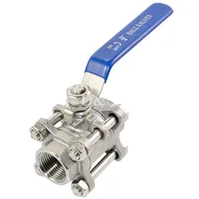 MEGAIRON высокого давления 3 шт полный порт шаровой клапан BSPT резьбовой тип SS316 Макс 1000 фунтов/кв. дюйм ручная ручка нержавеющая сталь 316