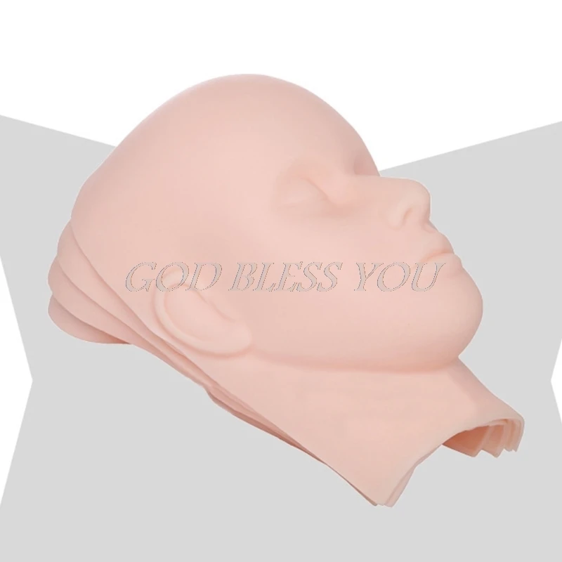 

Tattoo Practice Mannequin Head Face Skin 3D Masks For Permanent Eyelashes Makeup