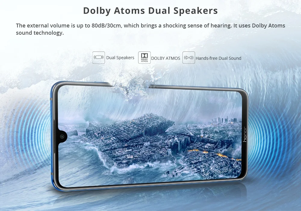 Смартфон Honor 8X Max 6G 64G с глобальной ПЗУ 5000mAh 7,1" FHD дисплеем Snapdragon 636/660 Android 8,1 OTG