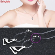 1 пара прозрачные бретели с крючками Невидимые Регулируемые бретельки для бюстгальтера