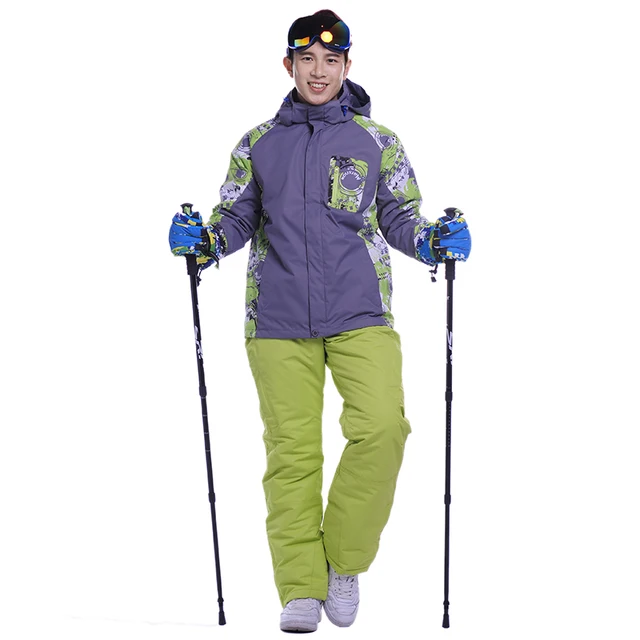 Cheap 2017 New  Men Women Winter Waterproof Skiing Jackets 3 in 1 Outdoor Suit Women Snowboard Jacket Ski Suit Men Snow Jackets