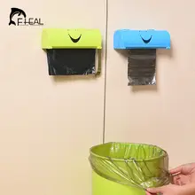 FHEAL Candy Color Home Eco-friendly Smile Face Garbage Bags Storage Box Kitchen Paste Type Plastic Container