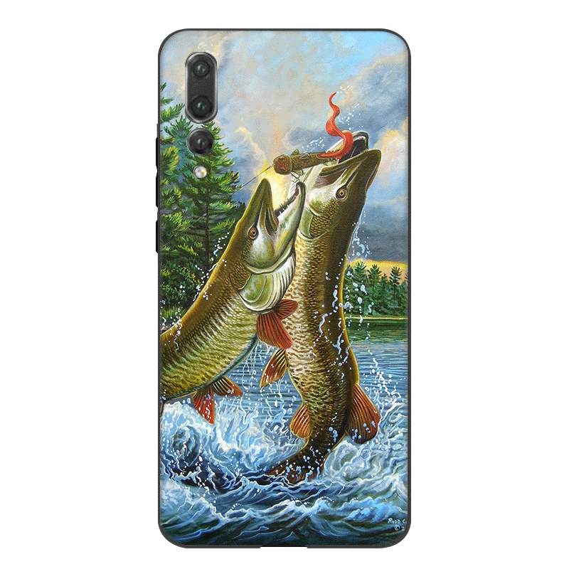 Чехол для телефона Desxz для huawei P30 P20 P9 P10 P8 Lite Pro P, умный чехол для охоты, рыбалки, художественная раковина для рыбы из ТПУ - Цвет: B10