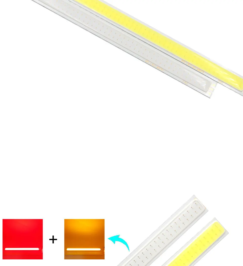 Double Color COB LED Light Source 2W White Red Orange Chip On Board DC12V 17015MM COB Strip Lamp (5)
