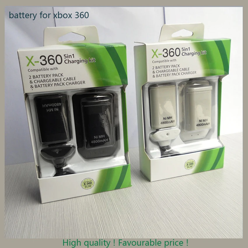Excellent battery bateria pack 4800mah rechargeable battery for xbox