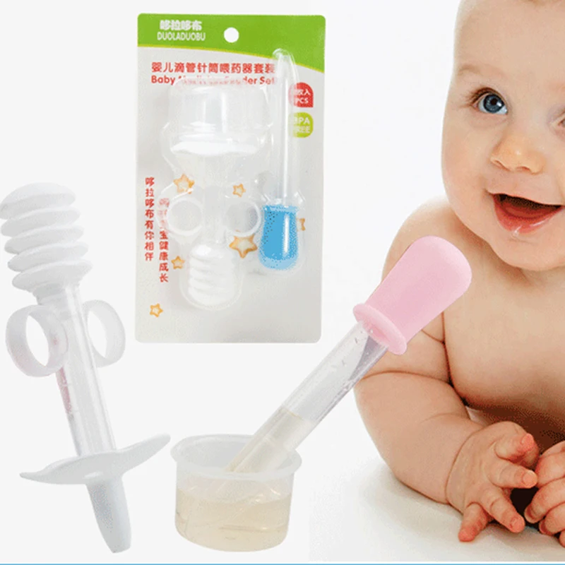 

1Set Baby Infant Squeeze Syringe Dropper Feeding Device Newborn Kid Given Medicines Infant Needle Style Liquid Feeding Utensils