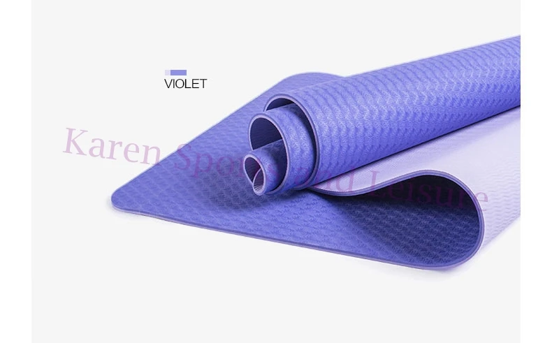 6 мм Высокое качество складной нескользящая поверхность коврики для йоги колодки удобные TPE йога коврик для начинающих с сумкой и повязки