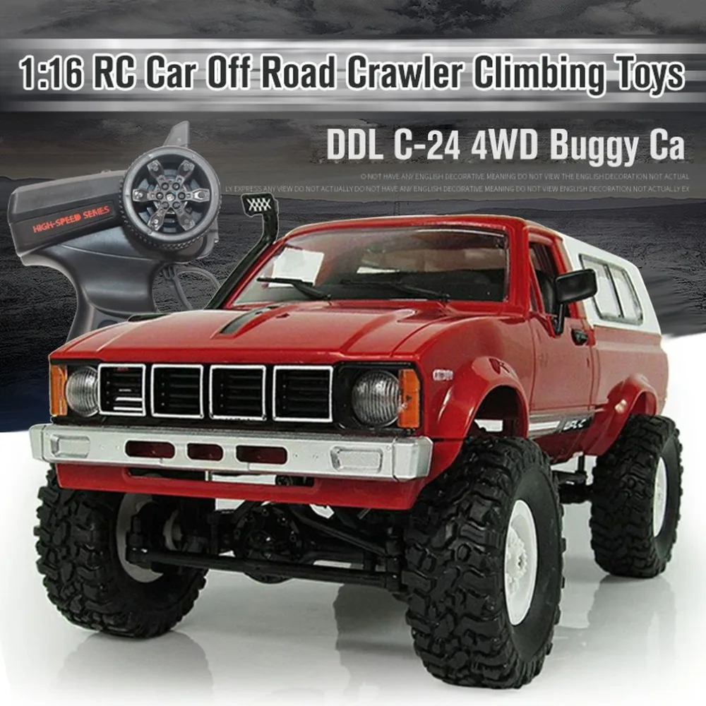 Skup RC C 24 4WD 116 RC samochodów Off Road Crawler wspinaczka zabawki z reflektorów zdalnego sterowania pojazdu Buggy zabawki dla dzieci prezent RTR
