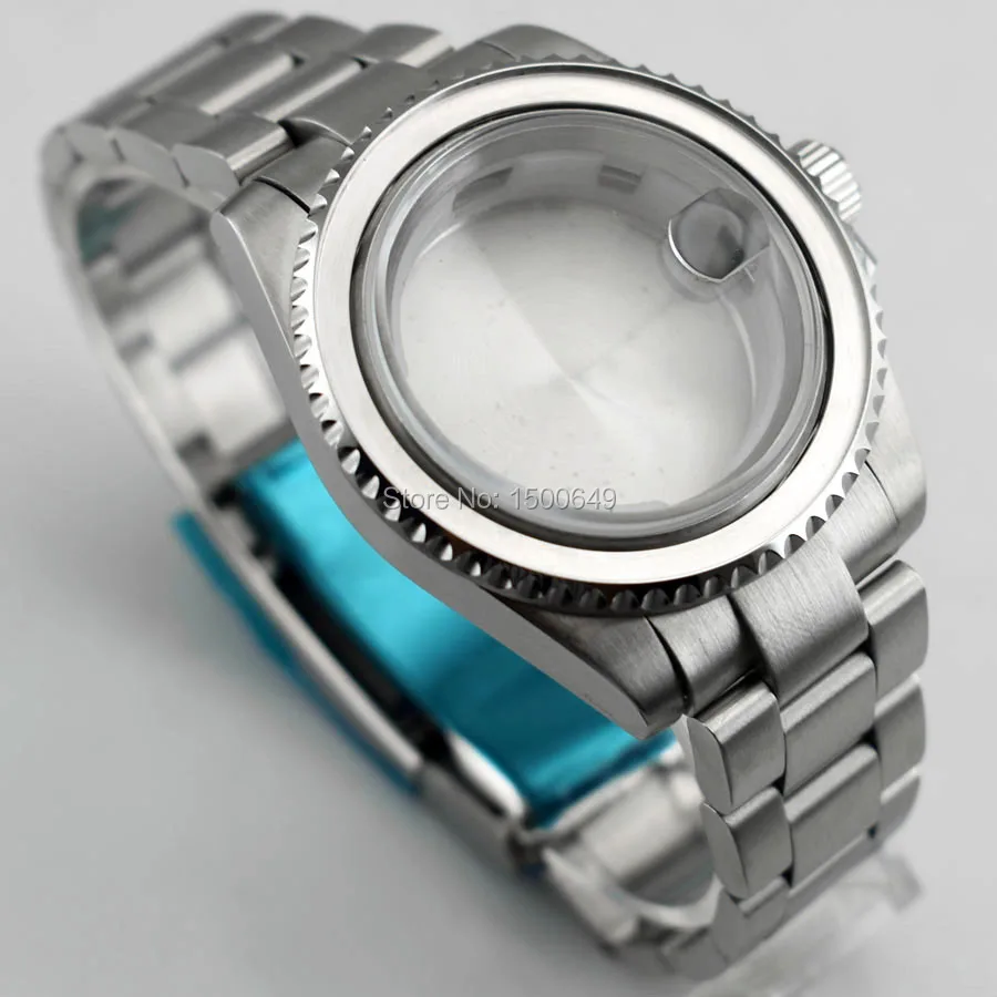 Аксессуары для часов 40 мм 1xcase + 1xbezel 1xsteel ремешок подходит NH35 NH36 ETA2836 Miyota8205 8215 821A DG2813