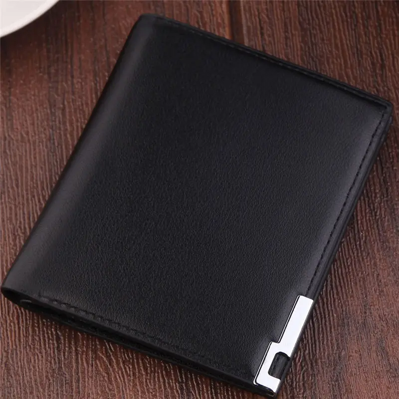 Men's Short Fashionable Multi - card Slim Leather Coin Purse men's wallet clutch portfel cuzdan billetera carteira 40MA1515
