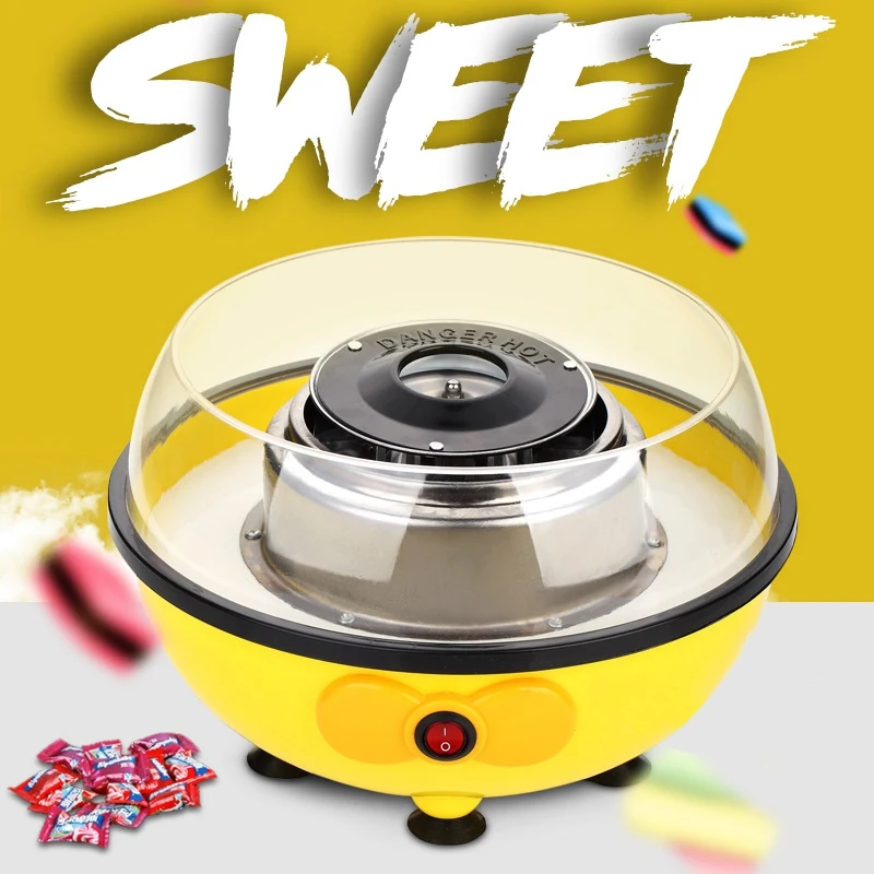 Мини электрический Diy Candy Floss Spun сахарница машина для дома сладкий сахар хлопок Candy Maker для детей семейный подарок ЕС Plug