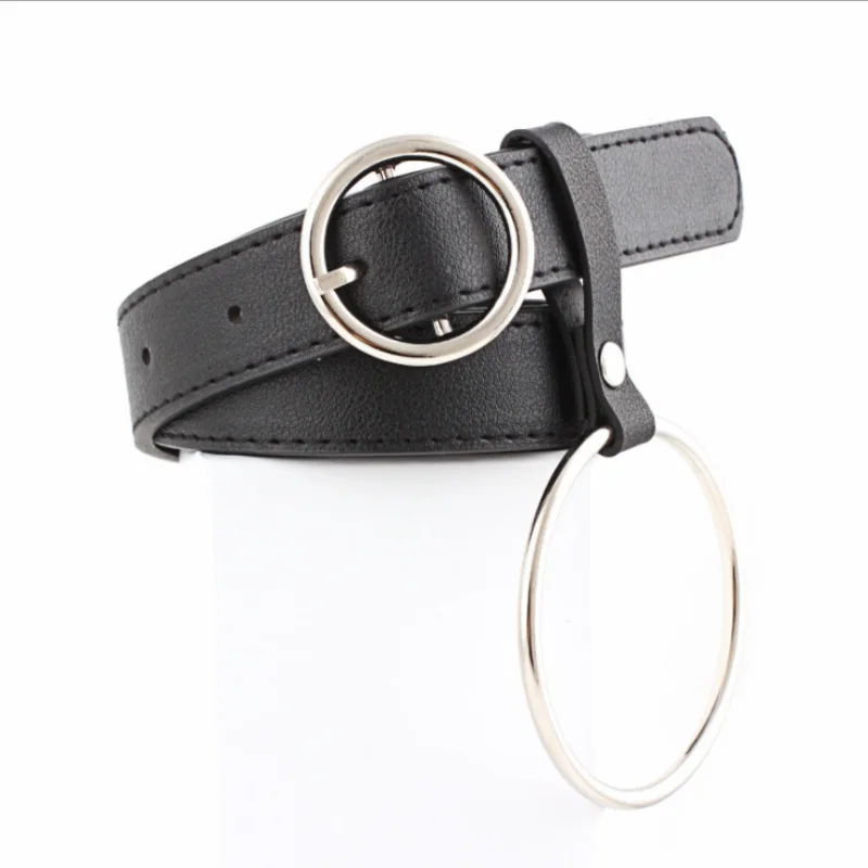 

New Round Many Kinds of Buckle Belt Women's Assembled Fashion Trend Match Jeans Ring Ms. Belt