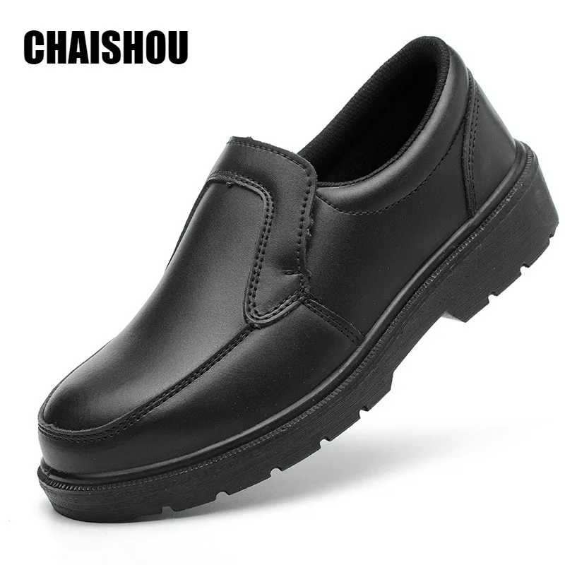 

shoes men Business casual safety work shoes Cowhide Anti-smashing anti-piercing breathable Safety boots plus size 38-46 CS-485