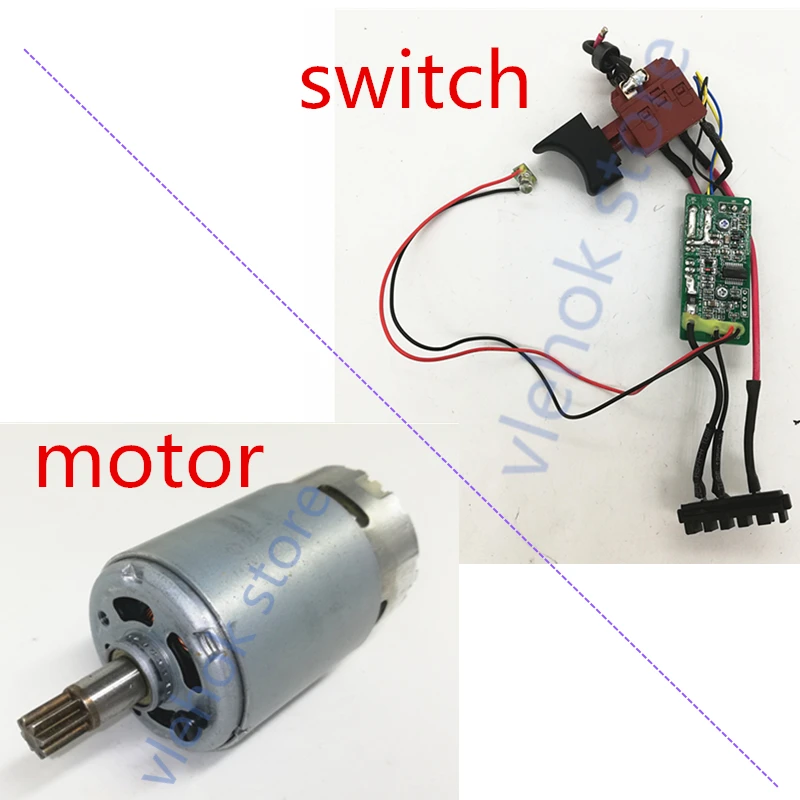 Worx Switch and motor for WU390 WX390 20V H3 WX178 Electric tools parts