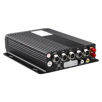 Онлайн 4 Г мобильный DVR, 4 канала dual SD АВТОМОБИЛЬНЫЙ ВИДЕОРЕГИСТРАТОР с 4 Г + GPS функции, для живого просмотра видео на пк/iphone мониторинг recorder