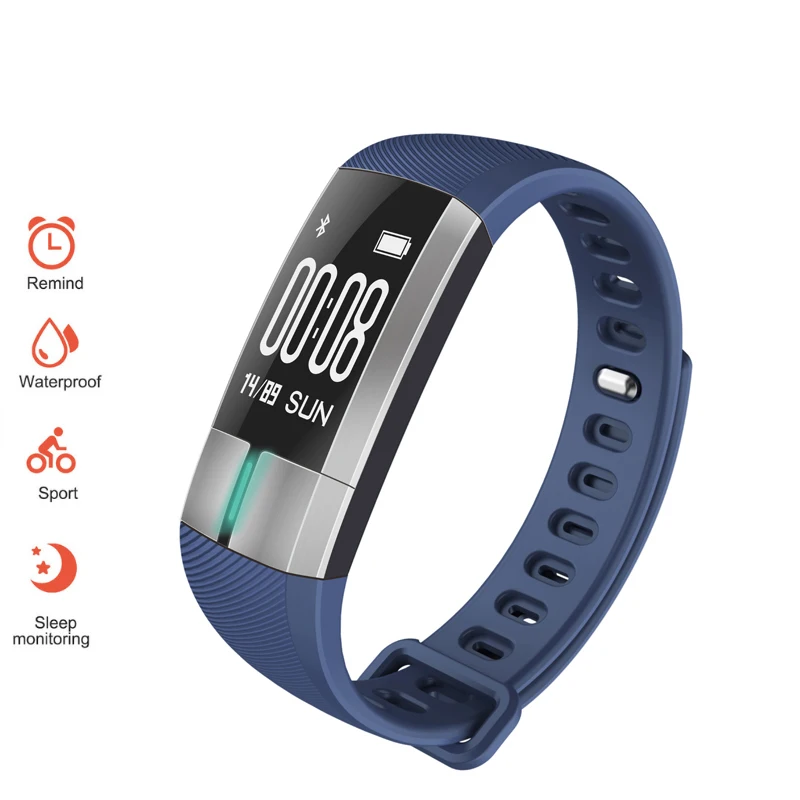 

Bluetooth Smart Monitory Bracelet Watch Waterproof Swim Heart Rate Tacker Smartwatch Color Screen Photography Watch IOS Android
