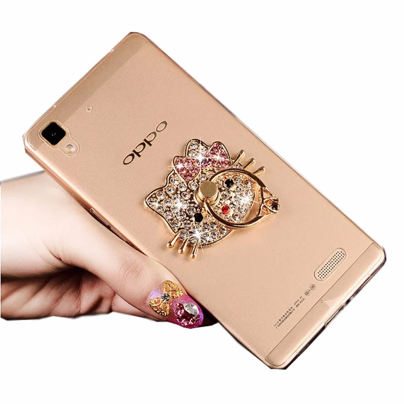 

Diamond hello kitty holder for your mobile phone Universal Stent Accessories Mobile Phone Holder Stand Finger Ring for car phone