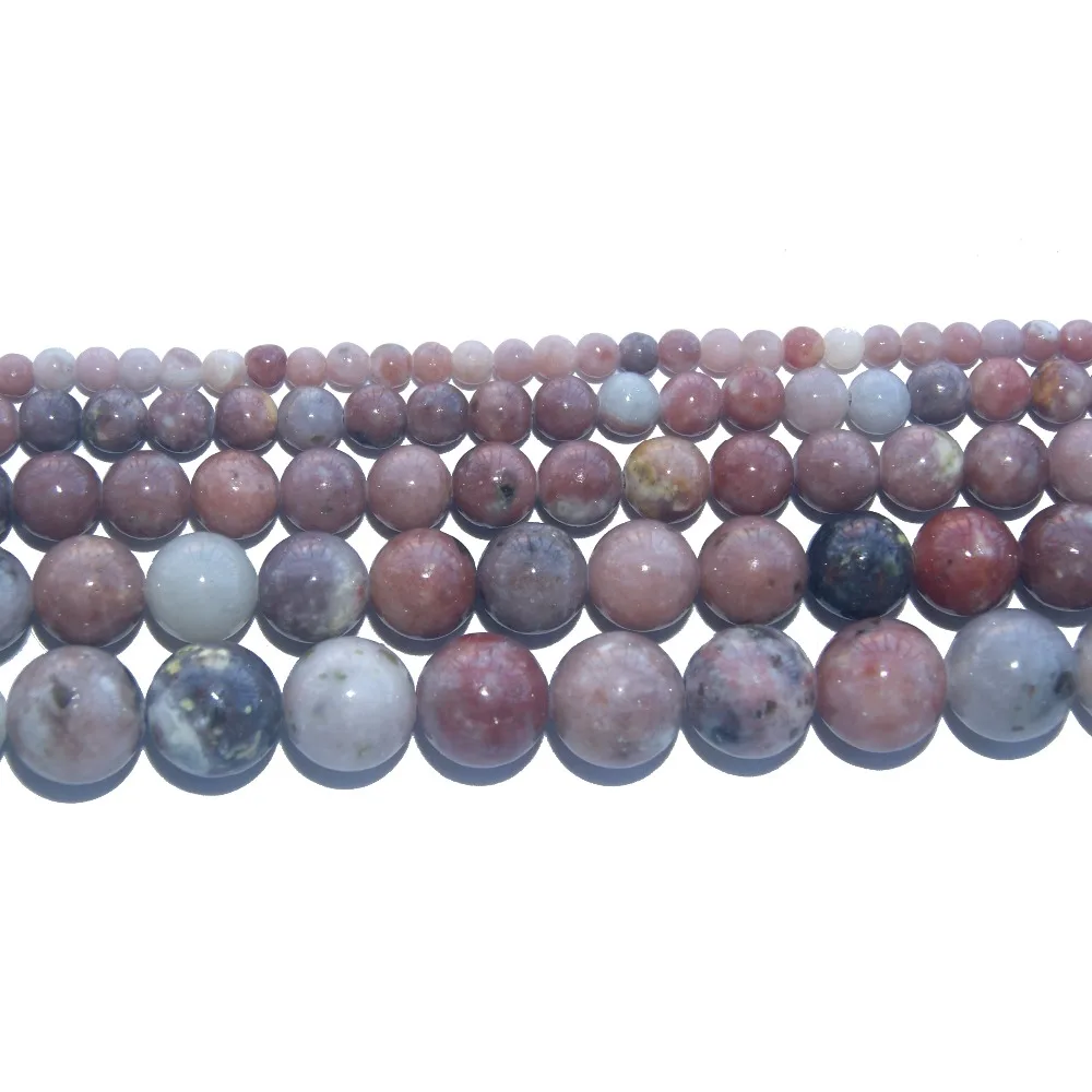 

Natural Stone Red Plum Jaspers Round Loose Beads 4 6 8 10 12 MM Pick Size For Jewelry Making DIY Bracelet Necklace Material